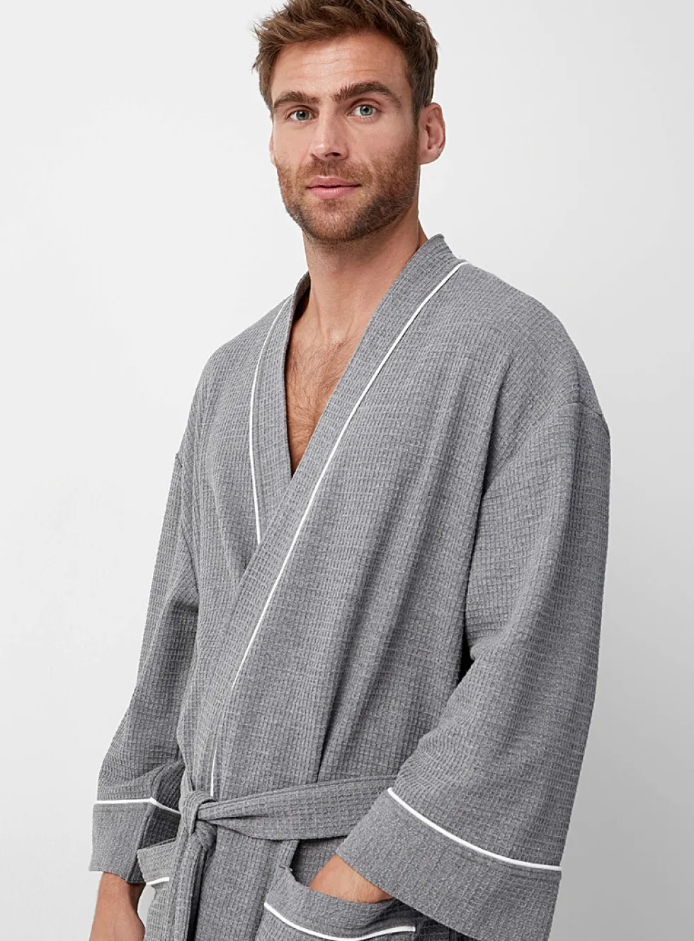 Essential waffled robe