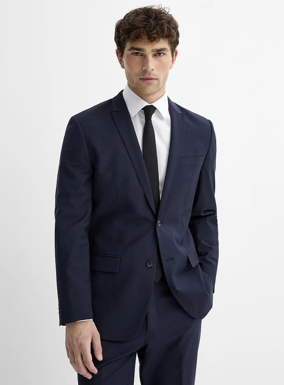 Essential wool-blend jacket