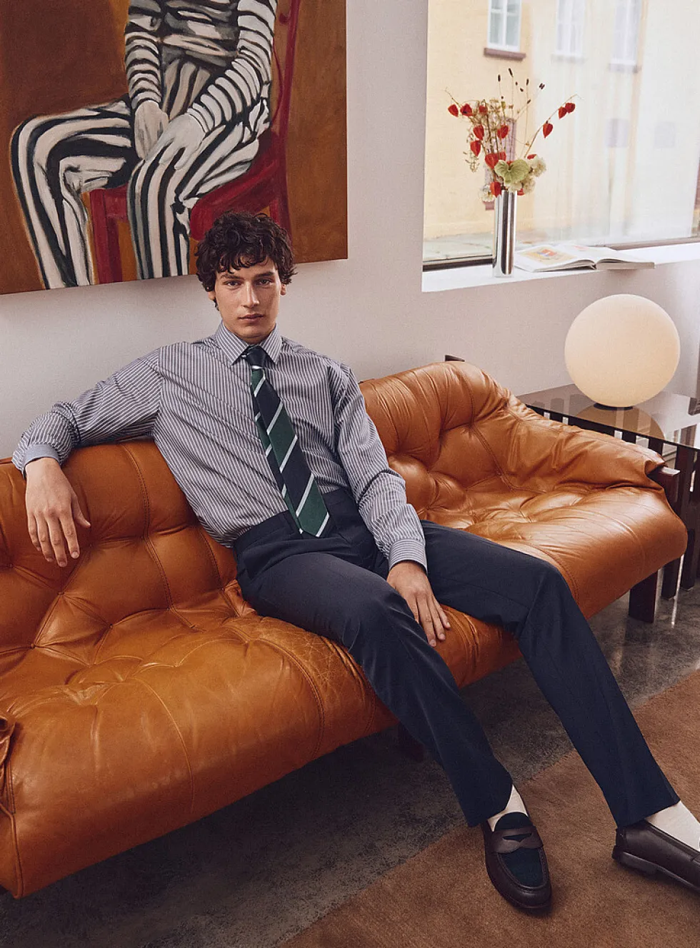 Essential wool-blend pant