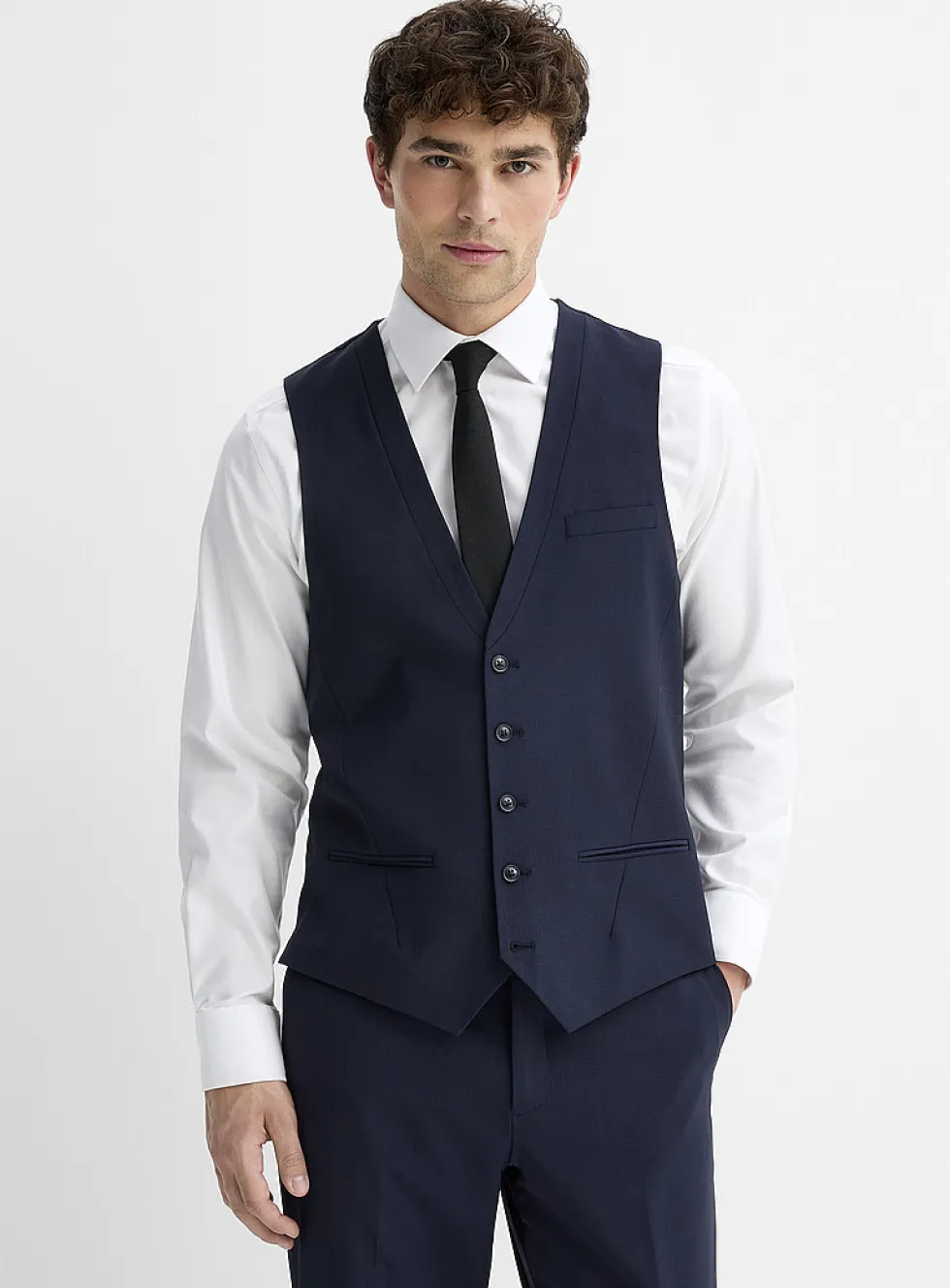 Essential wool-blend vest