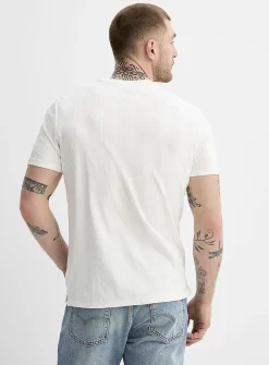 Etched-stripe T-shirt