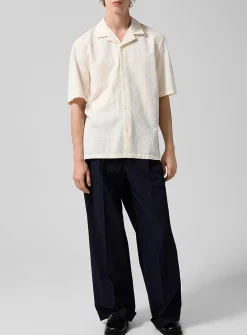 Evans brushed poplin belted pant