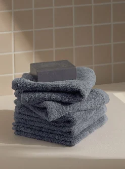 Everyday quick-drying organic cotton facecloths