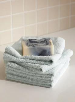 Everyday quick-drying organic cotton facecloths