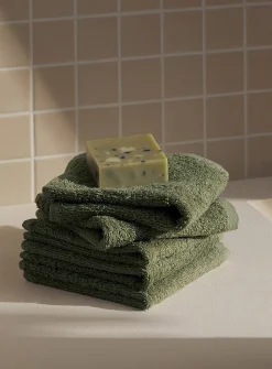 Everyday quick-drying organic cotton facecloths