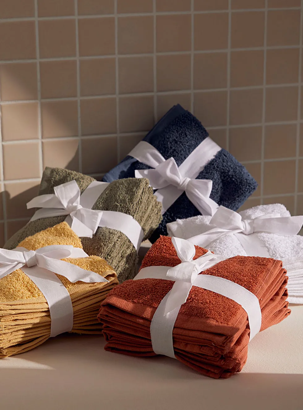 Everyday quick-drying organic cotton facecloths