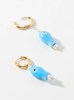 Evil eye fish hoops