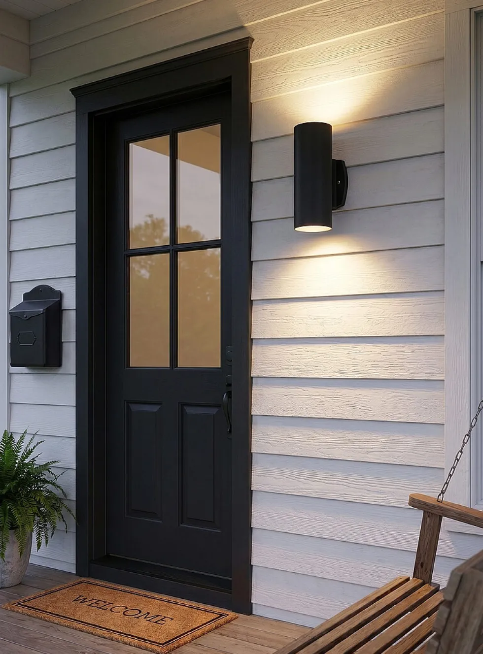 Evolution two-way cylindrical wall sconce