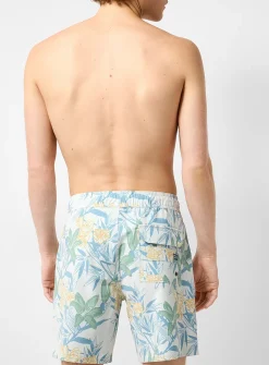 Exotic flower swim trunk