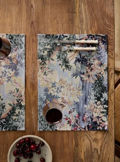 Exotic landscape tapestry placemats
