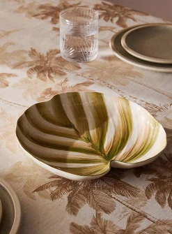 Exotic leave serving tray