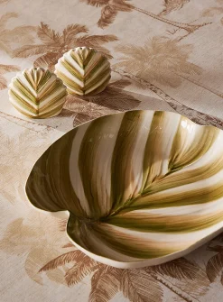 Exotic leave serving tray
