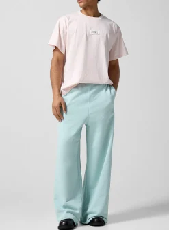 Extra-wide-leg fleece pant