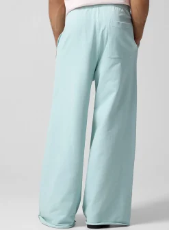 Extra-wide-leg fleece pant