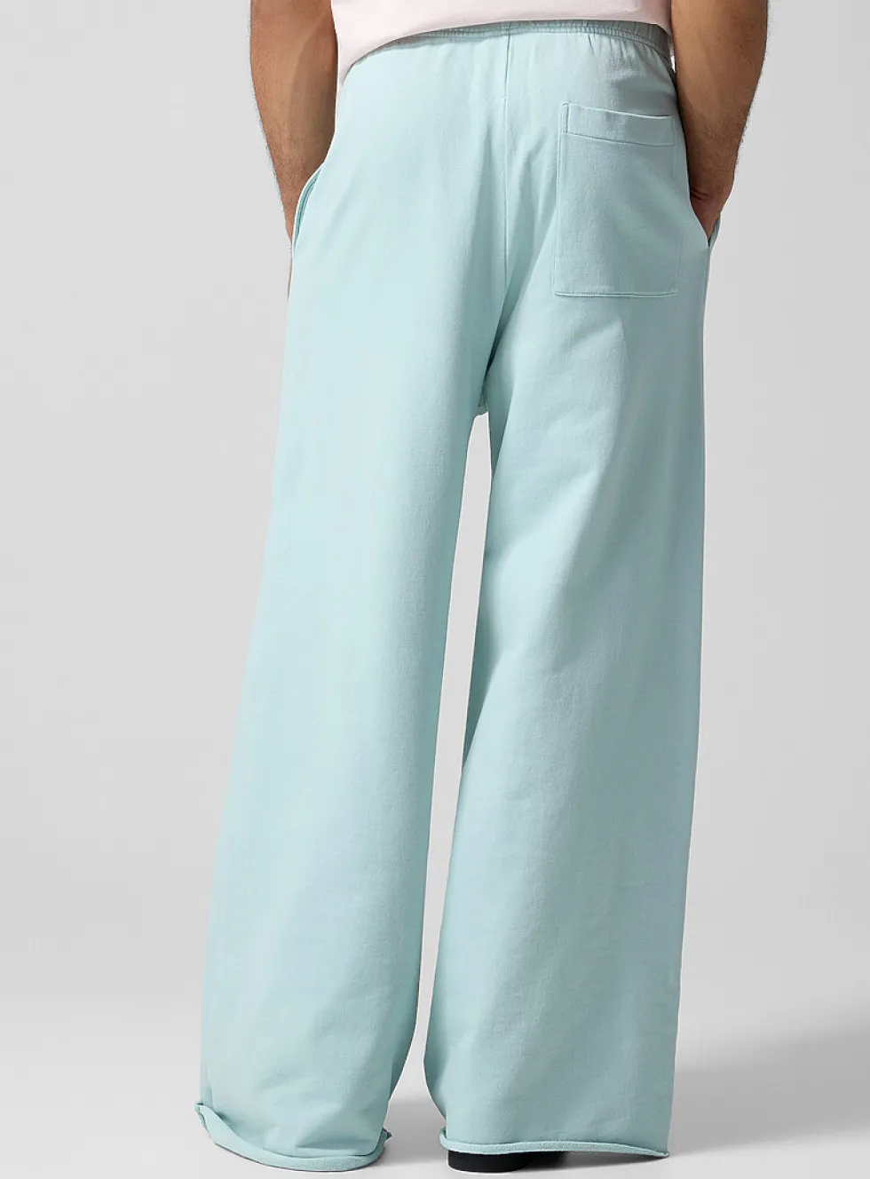 Extra-wide-leg fleece pant