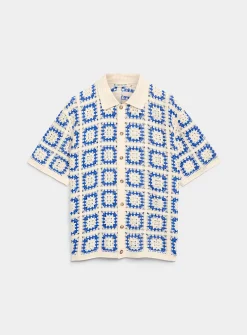 Fabian mosaic crochet shirt