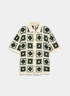 Fabian mosaic crochet shirt
