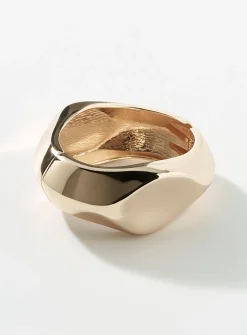Faceted solid bangle