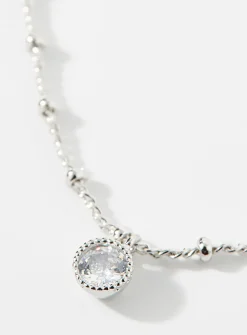 Faceted stone chain