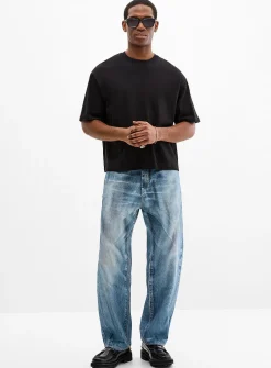 Fade illusion print jean