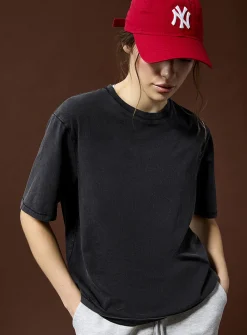 Faded boxy loose T-shirt