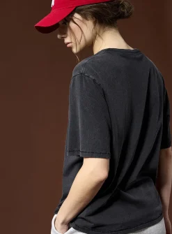 Faded boxy loose T-shirt