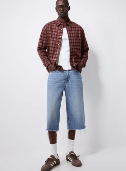 Faded denim 478 capris