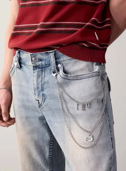 Faded flap-pocket jean