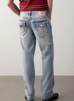 Faded flap-pocket jean