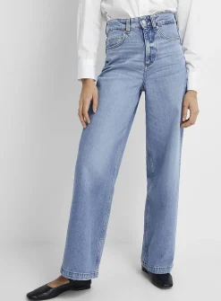 Faded medium indigo jean