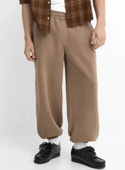 Faded peachskin fleece joggers