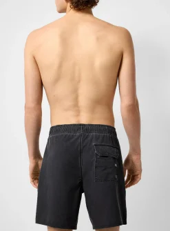Faded solid swim trunk