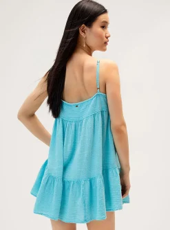 Faded tiered minidress