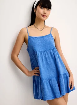 Faded tiered minidress