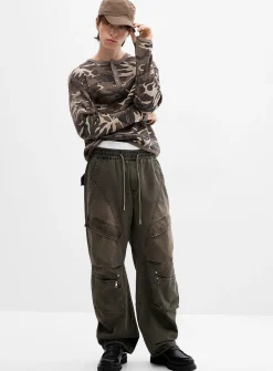 Faded utility cargo pant
