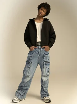 Faded Y2K cargo jean
