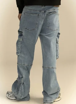 Faded Y2K cargo jean