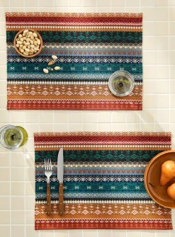 Fair Isle tapestry placemats