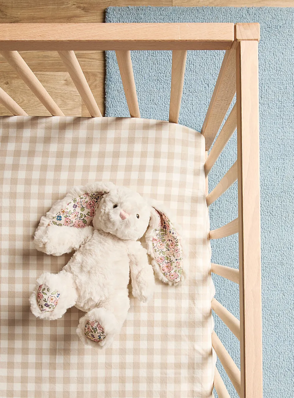 Faith floral ears rabbit plushie