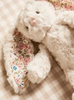 Faith floral ears rabbit plushie