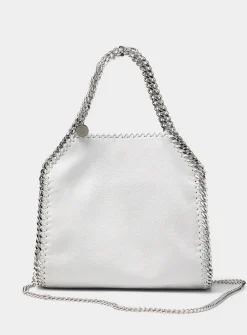 Falabella pearl grey chain handbag