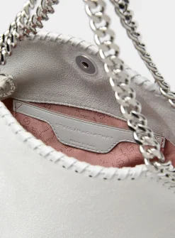 Falabella pearl grey chain handbag