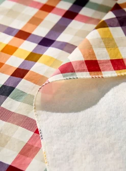 Fall checkers vinyl tablecloth
