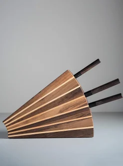 Fan knife block