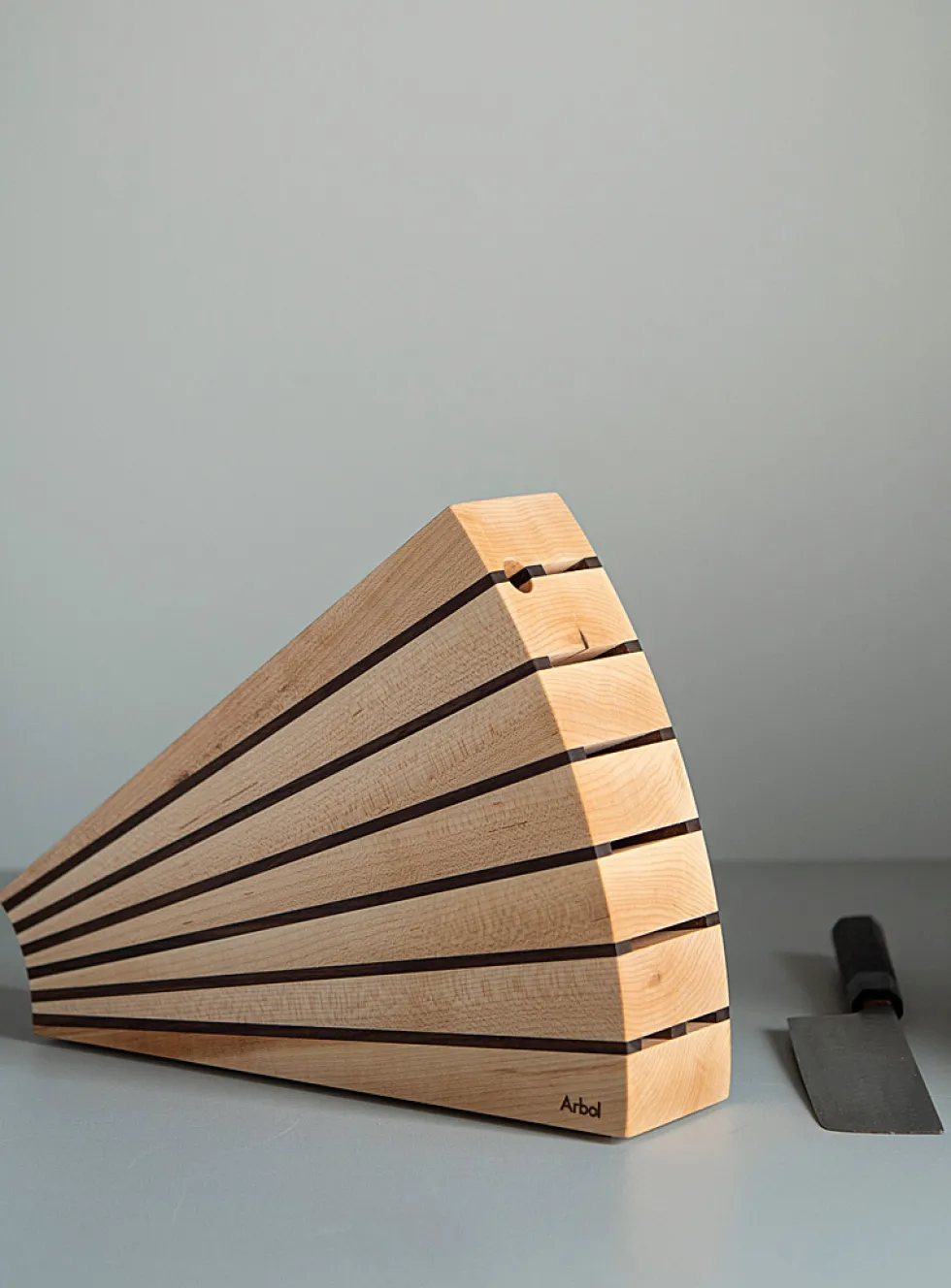 Fan knife block