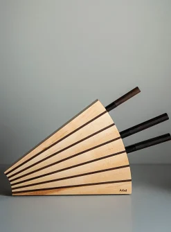 Fan knife block