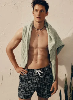 Fan palm swim short