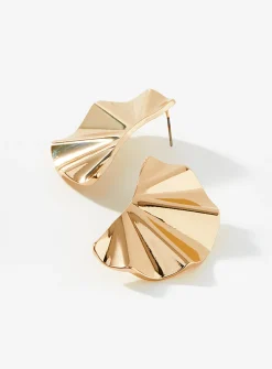 Fan silhouette earrings