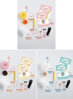 Farm animal crochet kit