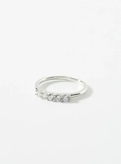 Faux-crystal pinky ring